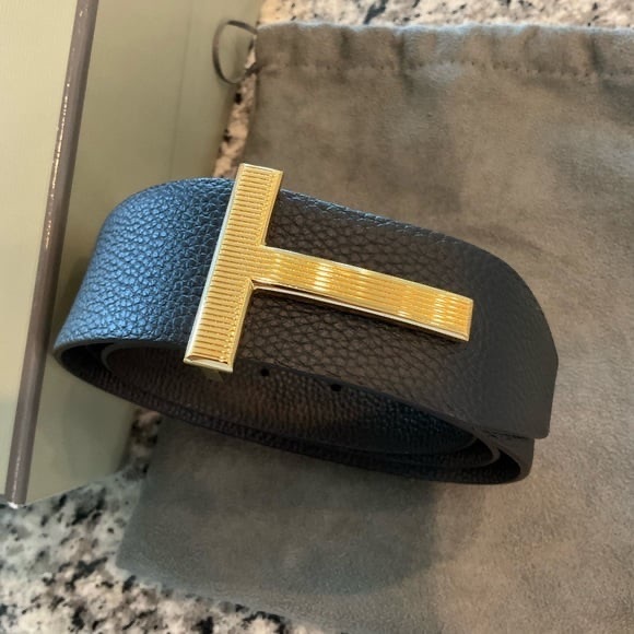 Tom Ford TF Logo Buckle Belt - Picture 1 of 6